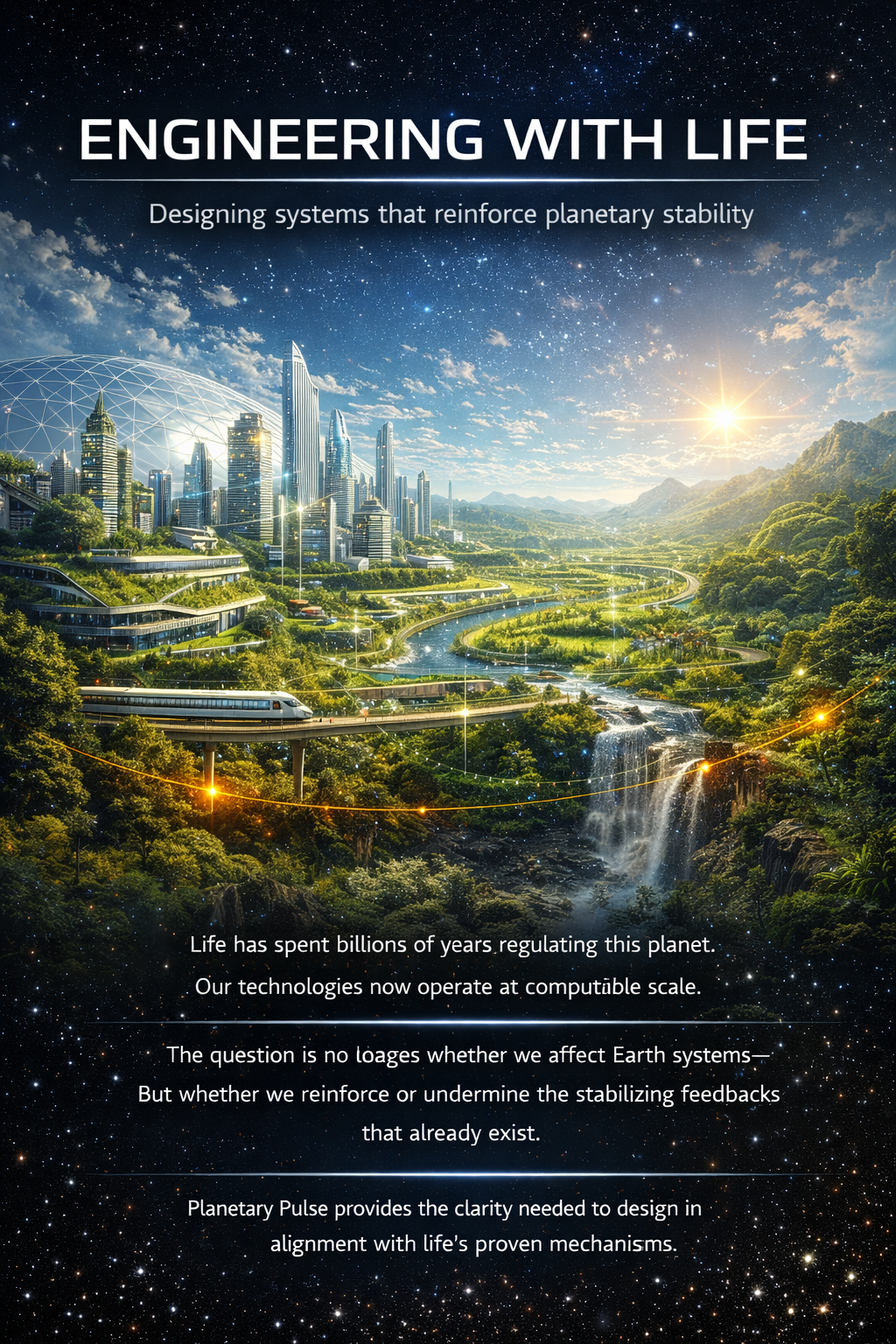 Poster framing regeneration as engineering with life.
